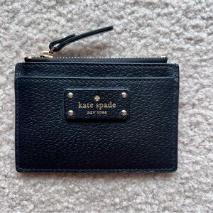 Black Kate Spade Card Holder/Coin Purse